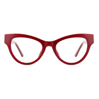Lunettes rétro en acétate à monture œil de chat Lunettes à monture optique complète bloquant la lumière bleue Lunettes