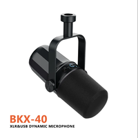 FDUCE mikrofon dinamis USB, jenis profesional ringan Cardioid XLR dan USB untuk merekam musik di rumah