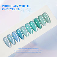 Kit de vernis gel professionnel pour ongles, effet œil de chat, vente en gros, sans HEMA, végétalien, longue tenue, non toxique, écologique, en bouteille, DIY