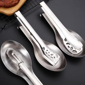 Stainless Steel <b>Spoon</b> <b>Rest</b> <b>Pot</b> <b>Clip</b> Irregular Shape Solid Color Kitchen Gadget For Hot <b>Pot</b> Utensil Holder - Product Image 3