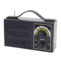 Radio portable rétro économique Style Factory, radio AM FM portable, radio vintage pour la maison avec poignée portable