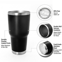 Vasos Térmicos de 30 oz al por Mayor de Acero Inoxidable 304 de Grado Alimenticio con Aislamiento al Vacío de Doble Pared y Recubrimiento en Polvo Personalizado para Camping