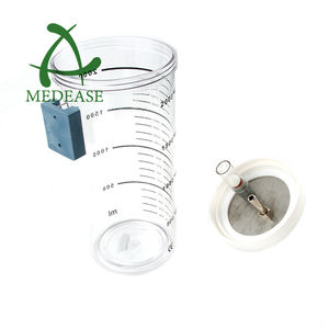 Polycarbonaat Materiaal Medische Ziekenhuis Zuig Regulator Fles Potten 2L Medische Vacuüm Fles - Product Image 2