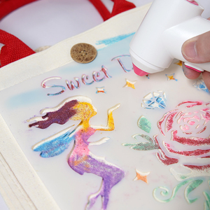 Kit de Peinture Créative pour Enfants, Pistolet de Peinture à Air Comprimé Rechargeable, Marqueur Permanent, Ensemble de Stylos Marqueurs, Jouet de <span class=keywords><strong>Dessin</strong></span> pour Tissu - Product Image 5