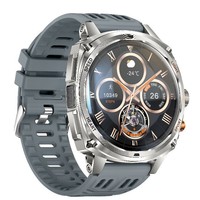 Montre connectée pour homme V95 pour appels, prête pour le sport, résistante à l'eau 30m, écran AMOLED 1,75 pouces, suivi de la fréquence cardiaque, de la santé et du sommeil, 7-14
