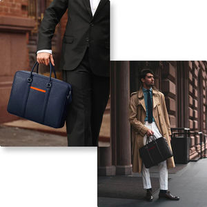 Borsa per Laptop da Ufficio in Vera Pelle per <span class=keywords><strong>Uomo</strong></span>, Personalizzabile <span class=keywords><strong>con</strong></span> Logo, Stile Vintage di Lusso - Product Image 5