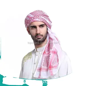 热卖方形红色巴基斯坦穆斯林阿拉伯男士头巾