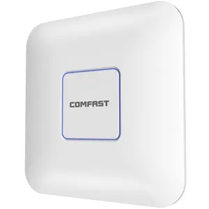 COMFAST E390AX 엔터프라이즈급 초박형 무선 액세스 포인트 WiFi 6 AX1800 DC 어댑터 메쉬 원활한 로밍 WPA3 응용 프로그램