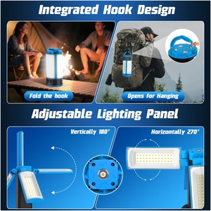 Lampe de <span class=keywords><strong>travail</strong></span> LED portable multifonctionnelle ultra-lumineuse rechargeable à l'énergie solaire de haute qualité avec trépied pour plongée et camping en extérieur USB - Product Image 4