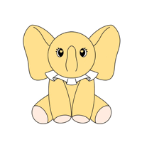 Peluche Mascotte Thaïlandaise Personnalisée de Haute Qualité, Adorable Éléphant Jaune Assis, Jouet en Peluche Doux