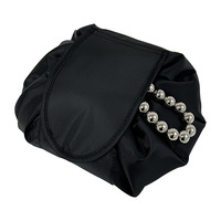 Sac cosmétique de voyage étanche de grande capacité avec cordon de serrage rangement de maquillage portable rangement de maquillage magique avec logo personnalisé