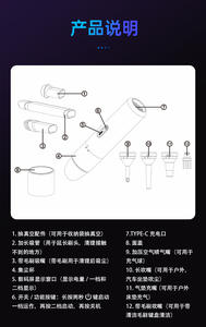 3-en-1 Multifonction USB Rechargeable Voiture Maison Nettoyeur Souffleur Pompe Mini Aspirateur Batterie Caractéristique Usine Prix Bon Marché - Product Image 5