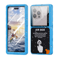 Étui universel étanche pour iPhone, design sportif, avec fenêtre transparente, pour téléphone jusqu'à 6,9 pouces, antichoc et anti-poussière, idéal pour les activités de plein air