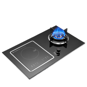 Estufa de <span class=keywords><strong>Gas</strong></span> Eléctrica Integrada de <span class=keywords><strong>Dos</strong></span> Quemadores con Soporte de Hierro Fundido, Encendido Eléctrico, Multifuncional, de Doble Combustible para Uso Doméstico - Product Image 1