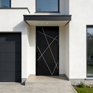 Puertas de Entrada de Seguridad de Acero Inoxidable de Último Diseño para Casas, Puertas Exteriores Resistentes y Elegantes - Product Image 5