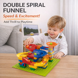 Juego de Construcción de Pistas de Canicas con Doble Espiral de 89 Piezas, Juguete Educativo Creativo STEM para Niños - Product Image 3