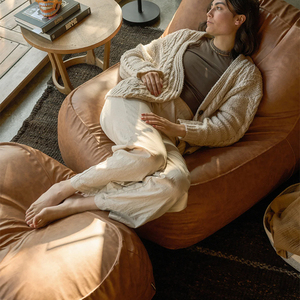 เก้าอี้โซฟาบีนแบ็กแบบสบายๆ สไตล์โมเดิร์น สำหรับพักผ่อนในห้อง  พร้อมปลอกหุ้ม - Product Image 2