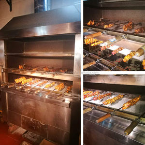 Commerciale in acciaio inox grande carbone a Gas portatile rotante Barbecue griglia Yakitori spiedo Barbecue Grill <span class=keywords><strong>macchina</strong></span> <span class=keywords><strong>per</strong></span> la vendita - Product Image 3