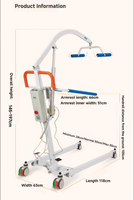 WCHT - Lève-personne universel léger et sûr pour repositionnement, capacité 100 kg, certifié CE, modèle WXHT-KYD-YWJ-D-02 Caliper