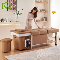 Salon multifonctionnel Headspa Thai Table de massage des pieds Lavage des cheveux Shampooing Lit
