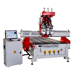 1325 route signe faisant la machine/contreplaqué cnc machine de découpe/pneumatique 4 outils de coupe cnc machine