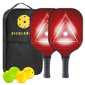 Raquetas de Pickleball de fibra de carbono antideslizantes con bolsa de transporte y pelotas para deportes al aire libre - Product Image 3