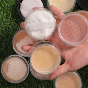 Cosmetici Vegani a Marchio Proprio, Etichetta Privata, Fondotinta <span class=keywords><strong>in</strong></span> <span class=keywords><strong>Polvere</strong></span> Scuro Traslucido Impermeabile Idratante per Donne, Opaco/Glitterato - Product Image 2