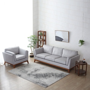 Usine commande personnalisée tissu 2 3 places canapé et <span class=keywords><strong>fauteuil</strong></span> 1 place canapé simple chaise - Product Image 4