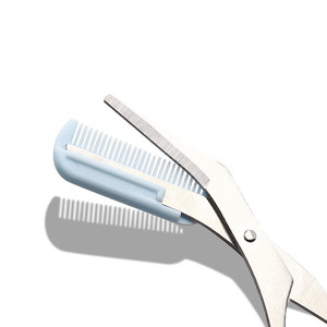 Tijeras profesionales de fábrica para cejas para mujeres, herramienta de belleza, tijeras para cejas con peine - Product Image 4