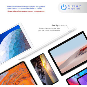 2-in-1 độ chính xác cao Hoạt động Kỹ Thuật Số bút stylus bút chì phổ cọ từ chối cho iPad cảm ứng điện dung màn hình thiết bị thực hiện - Product Image 6