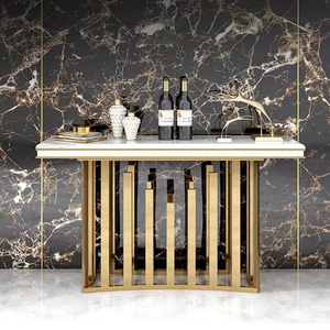 Rechteckiger Konsolen tisch für Wohnzimmer möbel mit Edelstahlspiegel-Eingangs tisch für Wohnzimmer möbel - Product Image 1