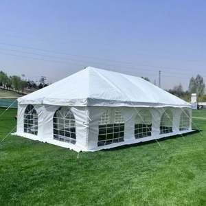 Gazebo para Exteriores con Estructura de Acero y Lona de PVC, Carpas para Fiestas y Eventos - Product Image 3