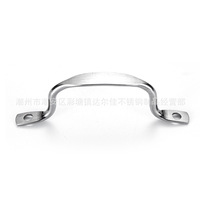 Poignée de couvercle de casserole en acier inoxydable avec bouton en plastique et design à oreilles, accessoire de cuisine, modèle 004, origine Chaozhou