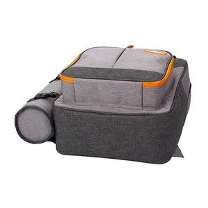 Sac à dos isotherme réutilisable pour pique-nique, 2 personnes, en polyester, avec compartiment réfrigérant, bandoulière réglable, <span class=keywords><strong>porte</strong></span>-vin, poignées de transport, pour aliments - Product Image 4