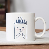 Tasse en céramique décontractée et cool pour chat, café de bureau, tasse à boire japonaise, gobelet mat à jambe droite, vente en gros de lait à la maison