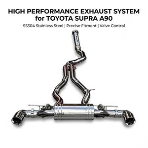 ท่อไอเสียแบบ Catback สแตนเลส Vortex พร้อมวาล์ว สำหรับ Toyota GR Supra A90 3.0T B58 ปี 2019-2024 ปลายท่อคู่ขัดเงา เชื่อมแบบ TIG - Product Image 1