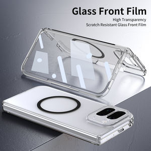Funda Ultrafina Transparente Antigolpes para Teléfono con Imán Fuerte y Protector de Pantalla de Vidrio para <span class=keywords><strong>Google</strong></span> Pixel 10 Pro, Funda Plegable con Samsung - Product Image 4