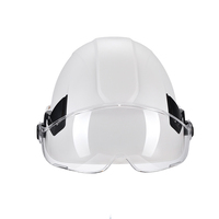 Casque de sécurité de sauvetage en escalade résistant aux chocs en matériau ABS à usage industriel avec lunettes de protection