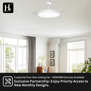 Ventilateur de plafond intelligent à économie d'énergie, ventilateur de plafond de luxe ultra large de 42 pouces, ventilateur de plafond pour pavillon intérieur - Product Image 5