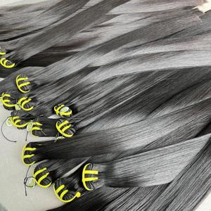 Migliori <span class=keywords><strong>Extension</strong></span> di <span class=keywords><strong>Capelli</strong></span> Umani Vietnamiti di Grado 12A, Super Spessi alle Punte, Lisci come un Bastoncino, Colore Naturale, Pronti per la Spedizione - Product Image 2