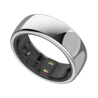 Bague connectée Android pour hommes, contrôle via application, suivi d'activité, charge sans fil, titane durable, autonomie de 5 à 10 jours