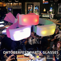 Lunettes de fête amusantes FineGreen pour mariage et anniversaire, en plastique durable, pour l'extérieur, motif bière, bretzel, saucisse, accessoires photo pour adolescents
