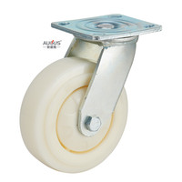 Roue pivotante en PP/PA de 4/5/6/8 pouces à haut niveau d'esthétique, capacité de charge de 400 kg pour chariot de transport robuste