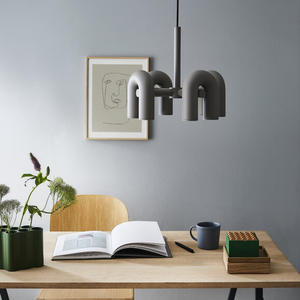 Lámpara de Techo Moderna Minimalista de Estilo Nórdico en Forma de U con Tubo de Agua Giratorio para Dormitorio Infantil, Sala de Estar, Comedor - Product Image 2