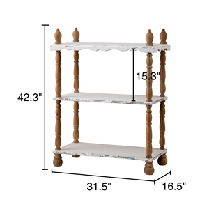 Handgemachte Kd Drei schicht ige offene Massivholz Display Stand Bücherregale Möbel Holz Display Rack Seiten regal Rustikales Holz Bücherregal - Product Image 3