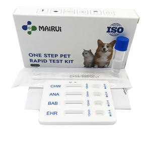 Chw/ana/lym/hr Caniv-4 कॉम्बो पालतू पशु रैपिड टेस्ट किट कैनाइन एनीमिया प्लाज्मा, हृदय कृमि, एर्लिचिया, लाइम डिटेक्शन - Product Image 1