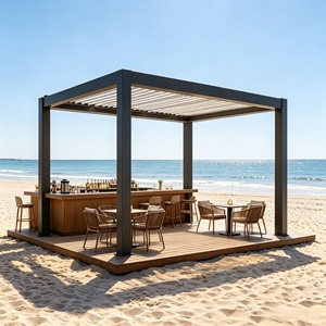 Toldo Moderno de Aluminio con Líneas Limpias, Resistente al Viento, Ajustable, con Control por Voz a través de Aplicación, para Patio Trasero - Product Image 4