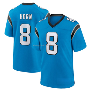 Maglia da Football Americano Carolina Panthers Cucita Blu all'Ingrosso # 9 <span class=keywords><strong>Giovani</strong></span> # 4 Tetairoa McMillan # 8 Maglie da calcio Jaycee Horn - Product Image 4