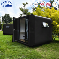 Bâtiment de bureau modulaire préfabriqué en acier insonorisé et isolé 3M, design moderne, type Apple Cabin