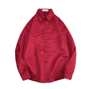 Camisa blanca de manga larga de Color de otoño <span class=keywords><strong>para</strong></span> hombre, vestido profesional, ropa de hombre gordo de talla grande a la moda <span class=keywords><strong>para</strong></span> foto de boda - Product Image 5